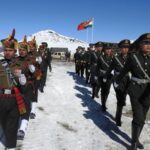Bumla: Indian and Chinese soldiers jointly celebrate New Year in Bumla along the Indo-China border in Arunachal Pradesh’s Tawang district on Jan 1, 2019. (Photo: IANS)