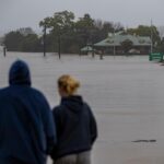 Photo taken on July 4, 2022 shows a flooded area in Windsor, New South Wales, Australia. Heavy rainfall across Australia’s southeast coast since Saturday last week has once again inundated Sydney and large parts of southeast New South Wales (NSW) with flash flooding and severe weather. (Xinhua/Bai Xuefei)