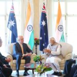 Sydney: Prime Minister Narendra Modi and Australian Leader of Opposition Peter Dutton during a meeting, in Sydney, Wednesday, May 24, 2023.  (Photo:IANS/PIB)