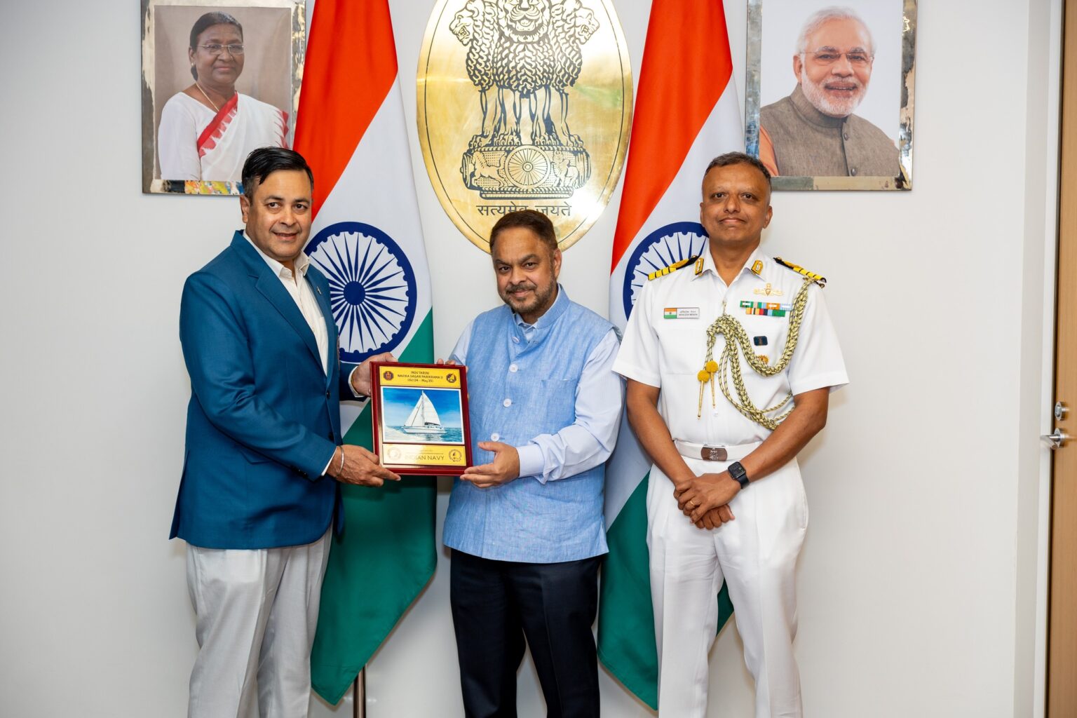 Cr Raj INSV Tarini crew felicitated in Perth for inspiring naval expedition ...