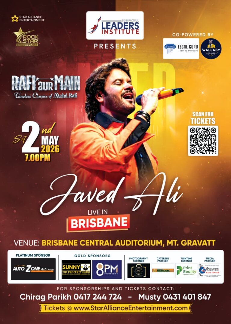 Javed Al Rafi Javed Ali Live in Brisbane – Rafi Aur Main Concert (May 2, 2026 ...